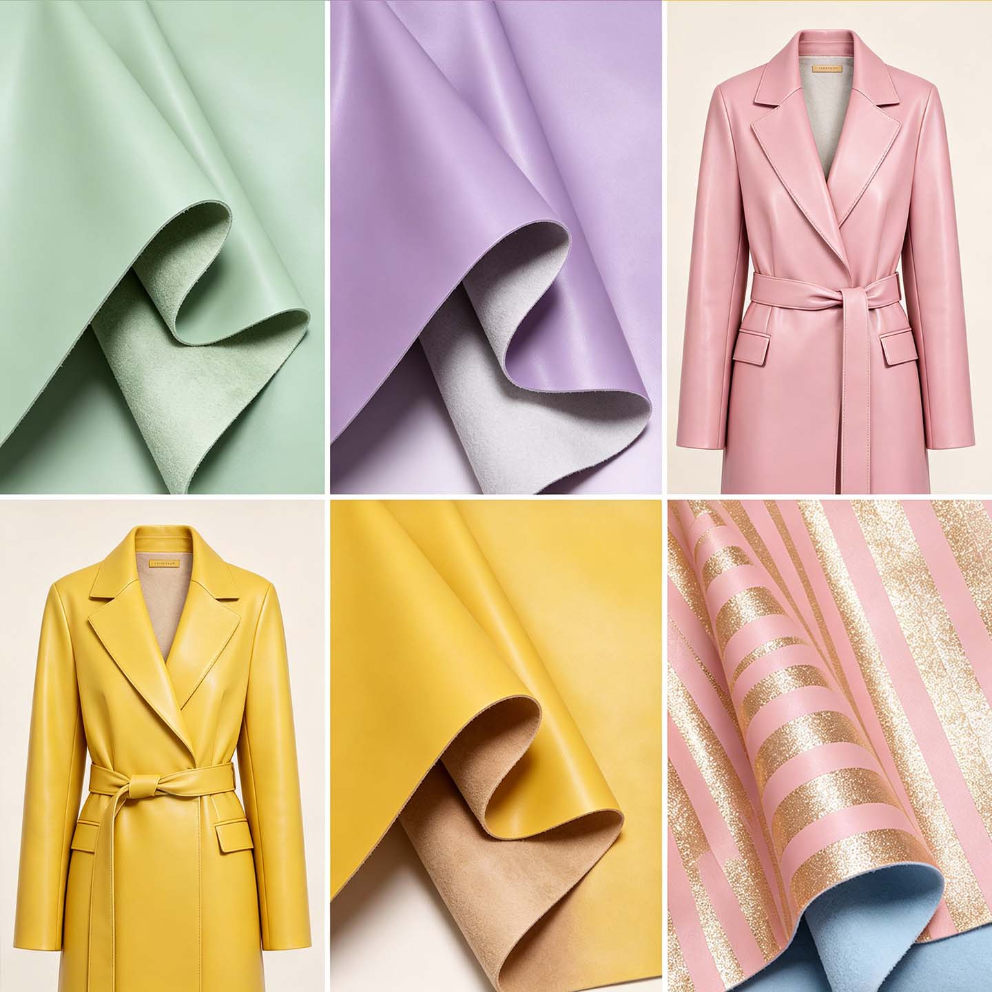 Ultrazacht PU-leer met lamsleerlook voor kleding Moderne kleding of jurk en nauwsluitende rok