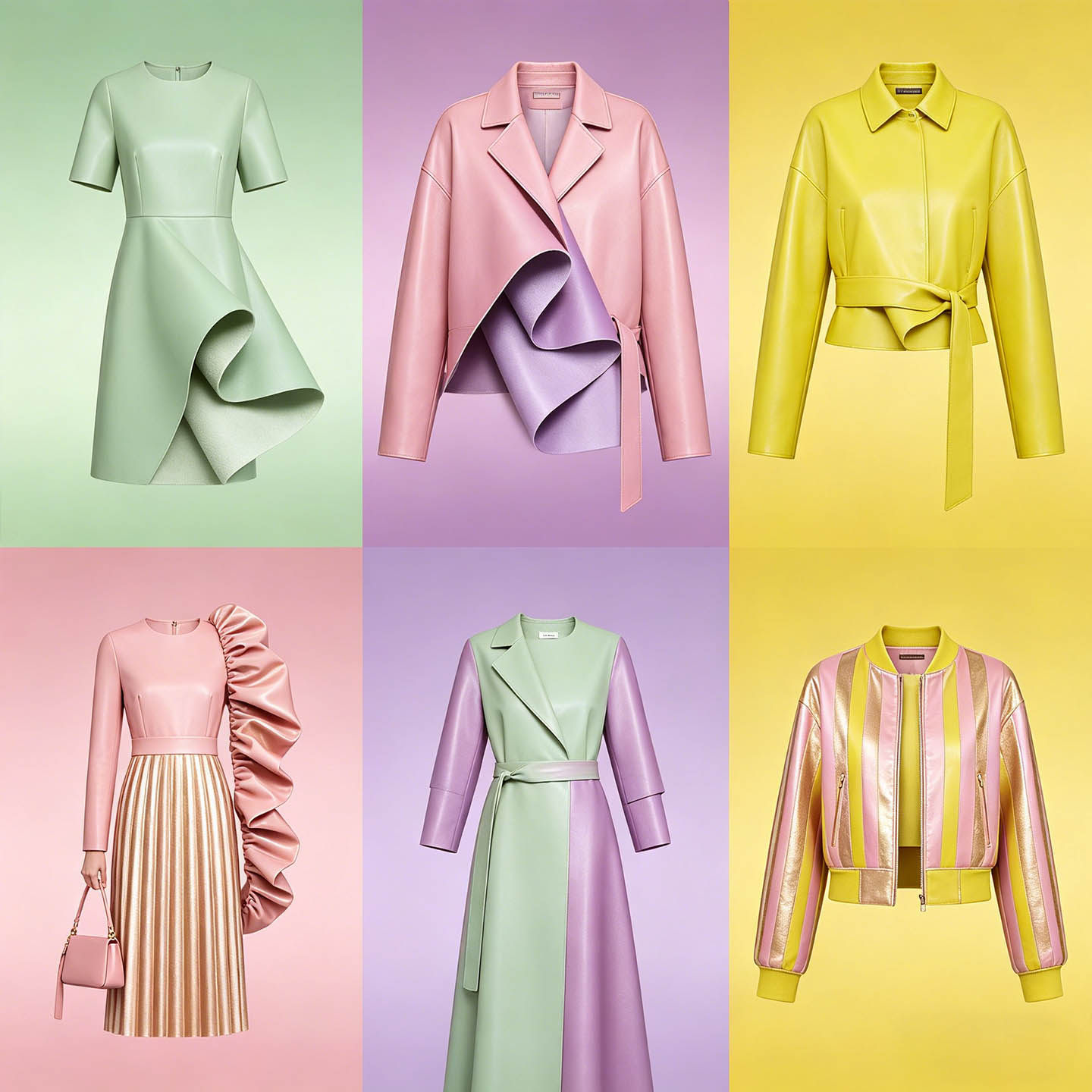 Ultrazacht PU-leer met lamsleerlook voor kleding Moderne kleding of jurk en nauwsluitende rok