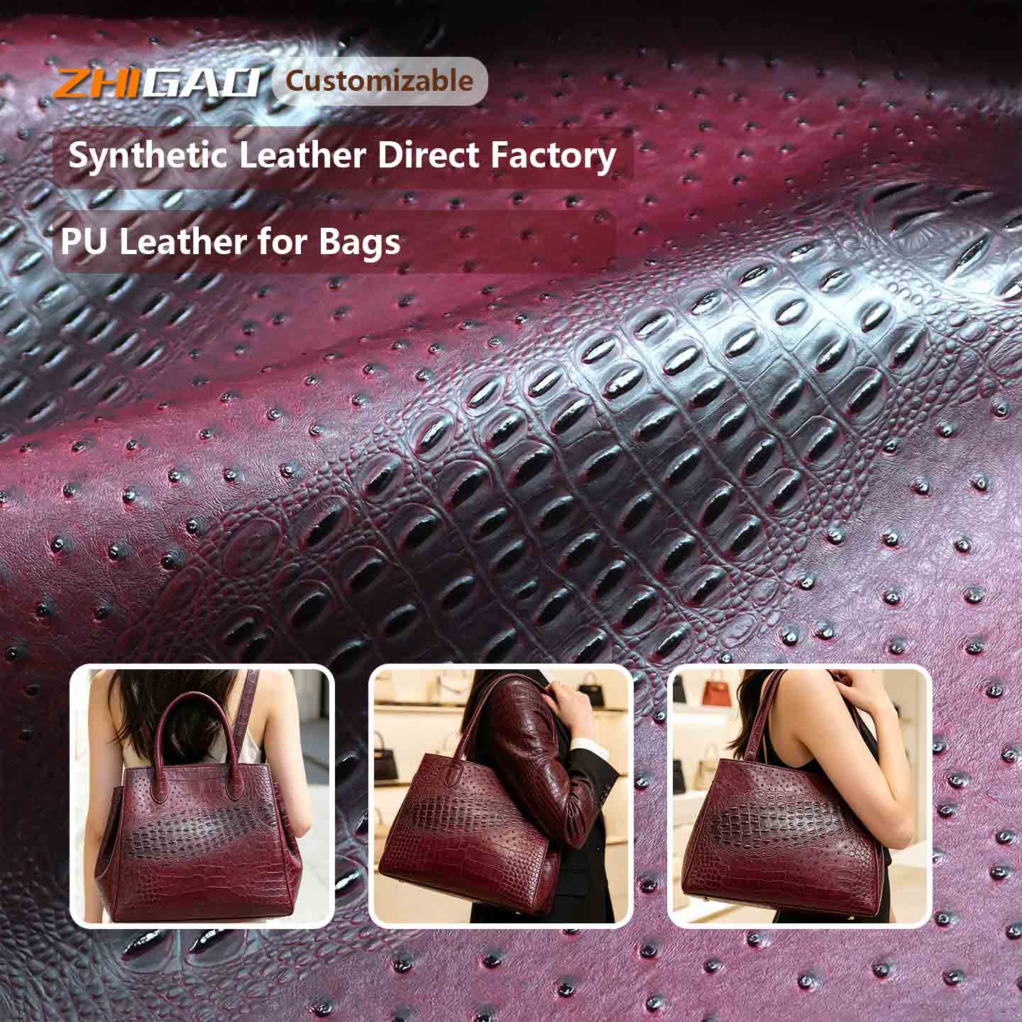 Premium imitatie struisvogelleer materiaal Premium imitatie struisvogelleer materiaal
