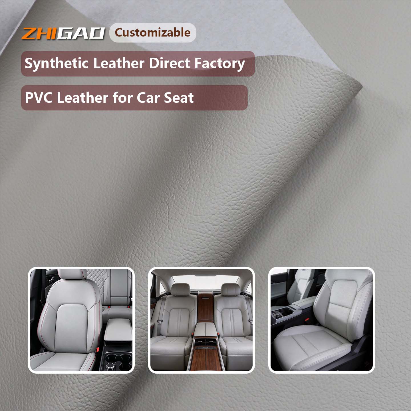 PVC-leer voor autostoelen PVC-leer voor autostoelen