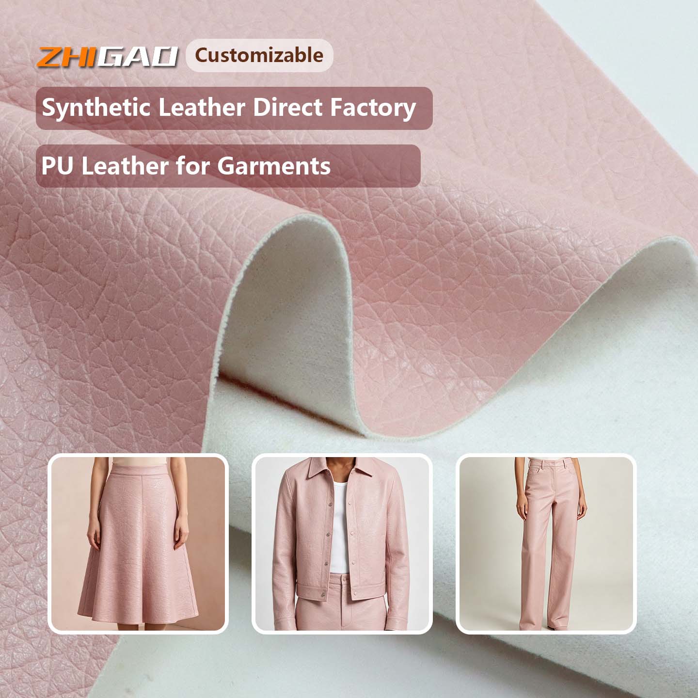 Synthetisch PU-leer voor kleding Synthetisch PU-leer voor kleding